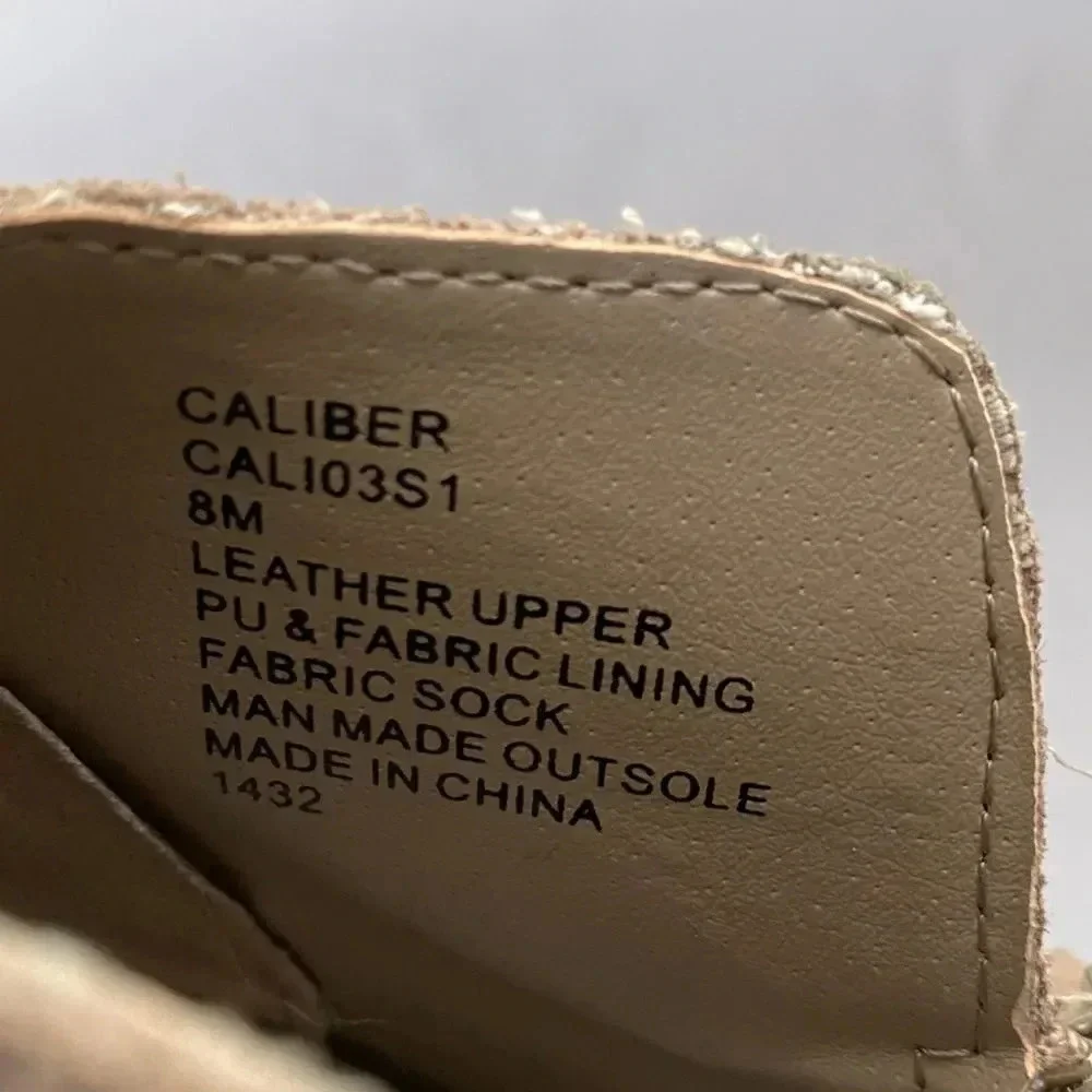 Steve Madden, Caliber Perforated Suede Wedge Sneaker, Tan, Beige, White‎